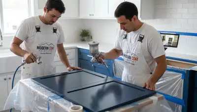 Professional cabinet painting in San Francisco, CA by expert house painters for durable kitchen finishes