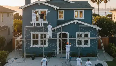 Professional house painters in San Francisco CA providing expert residential exterior painting services
