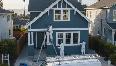 Professional house painter serving San Francisco, CA for interior and exterior painting services