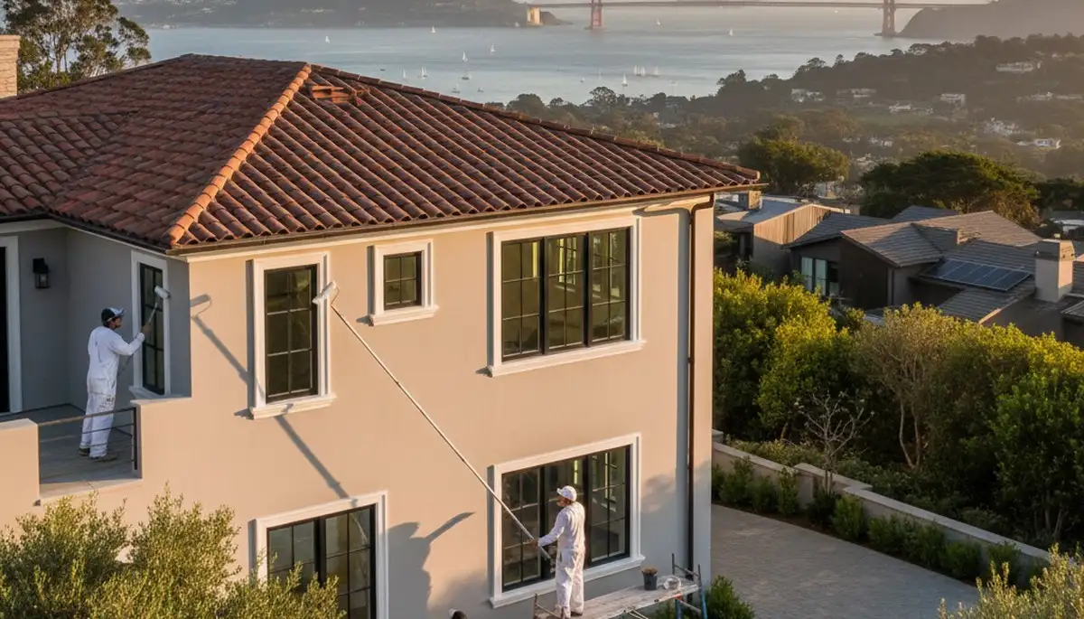 Professional house painters in San Francisco CA providing expert residential exterior painting