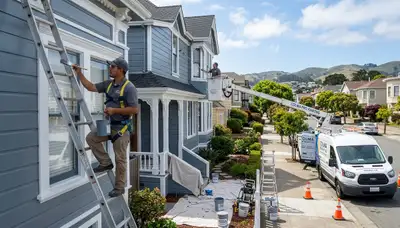 Professional house painters providing exterior painting services in San Francisco, CA