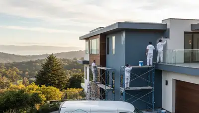 Professional house painter serving San Francisco, CA for interior and exterior painting services