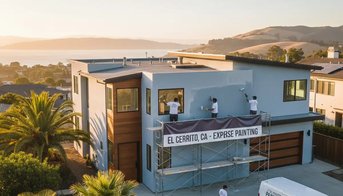 House painters serving San Francisco, CA on a professional residential painting project