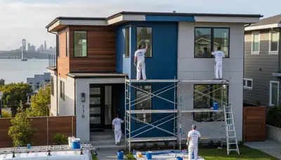 Professional house painters in San Francisco CA providing expert residential exterior painting services