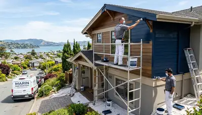 Professional house painters in San Francisco CA providing expert residential exterior painting