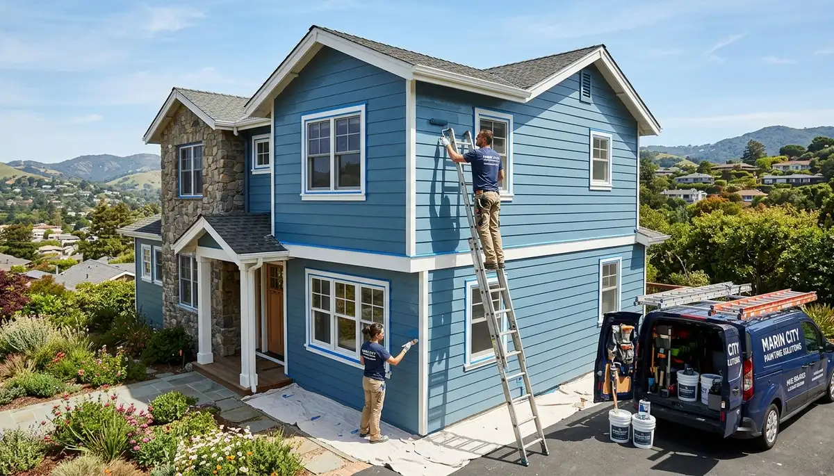 Professional house painters in San Francisco CA providing expert residential exterior painting services