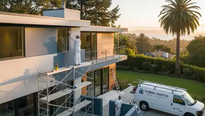 San Francisco, CA house painters painting a residential home exterior