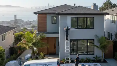 Professional house painters serving San Francisco, CA with exterior painting and home improvement services